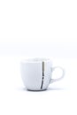 White coffee cup on white background Royalty Free Stock Photo