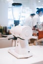 White coffee grinders in a cafe Royalty Free Stock Photo