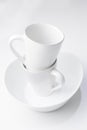 White Coffee Tea Cups Royalty Free Stock Photo