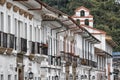 White colonial buildings in Popayan, Colombia