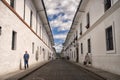 White colonial buildings in Popayan, Colombia