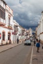 White colonial houses in Sucre