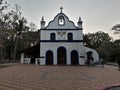 White color catholic church in goa, goa church.