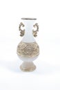 white color of Jade bottle with gold pattern