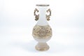 white color of Jade bottle with gold pattern