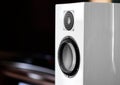 White color music speakers background Royalty Free Stock Photo