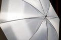 White color photography umbrella close-up