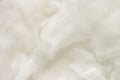 White color woven cotton gauze fabric background texture. close up top view Royalty Free Stock Photo