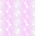 White colored paper pink spirals with thickening