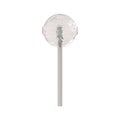 White Colorless transparent Lollipop Isolated on White Background.