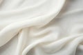 White colour silk satin wave drapery abstract background