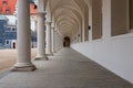 White column in the Dresden Castle, Germany. Royalty Free Stock Photo