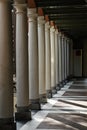 White columns in a row Royalty Free Stock Photo