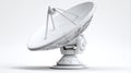 white communication satellite dish technology Royalty Free Stock Photo