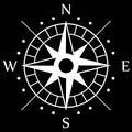 White Compass Symbol