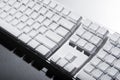White computer keyboard Royalty Free Stock Photo
