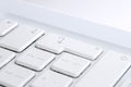 White computer keyboard enter