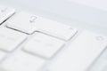 White computer keyboard enter