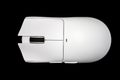 White computer mouse on a black background Royalty Free Stock Photo