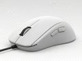 White computer mouse isolated on white background isolated on white background Royalty Free Stock Photo