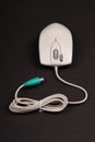 White computer optical mouse Royalty Free Stock Photo