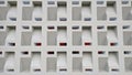 White concrete air vent wall Royalty Free Stock Photo