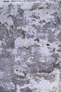 White concrete wall losing paint. Royalty Free Stock Photo