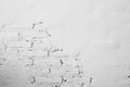 White concrete wall - Small cracks on the surface background Royalty Free Stock Photo