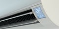 Close up of air conditioner, 3D illustration