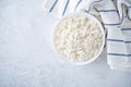 White cooked rice in a bowl Royalty Free Stock Photo