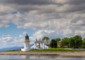 White Corran Lighthouse bathed in summer sunshine