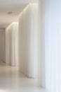 White corridor in modern mansion Royalty Free Stock Photo