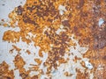 White corroded steel with metal rust. Industrial texture background