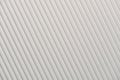 White corrugated , Textured corrugated striped cardboard white Royalty Free Stock Photo
