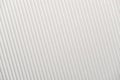 White corrugated , Textured corrugated striped cardboard white Royalty Free Stock Photo