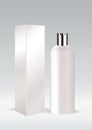 White cosmetic bottle