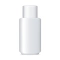 White Cosmetic Bottle Mockup. Advertising Product