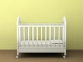 White cot Royalty Free Stock Photo