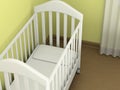 White cot Royalty Free Stock Photo
