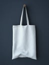White cotton bag Royalty Free Stock Photo