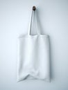 White cotton bag Royalty Free Stock Photo