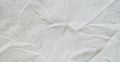 White cotton fabric texture background, Wrinkle surface textile, wallpaper, banner Royalty Free Stock Photo