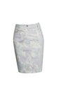 White cotton flared skirt Royalty Free Stock Photo