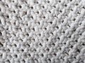 white cotton macrame background close-up