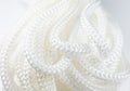 White cotton rope texture background..Thread Macro photo, close up Royalty Free Stock Photo