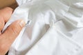 A white cotton shirt with size XXL Royalty Free Stock Photo
