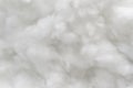 White cotton texture is soft, fluffy wadding background