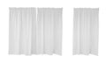 White cotton window curatin for vintage home decoration Royalty Free Stock Photo