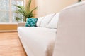 White couch in a large luxury home Royalty Free Stock Photo