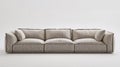 White couch with a pattern of lines and squares Royalty Free Stock Photo